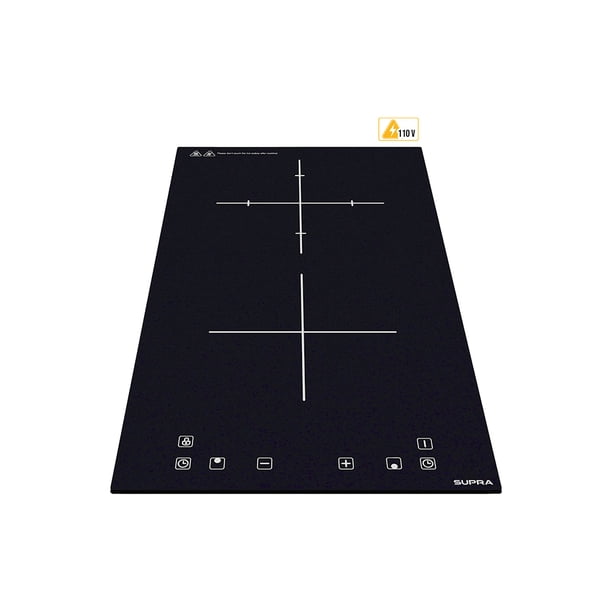 Parrilla de Empotrar de Inducción Magnética de 2 Quemadores Vertical SUPRA DUE-V