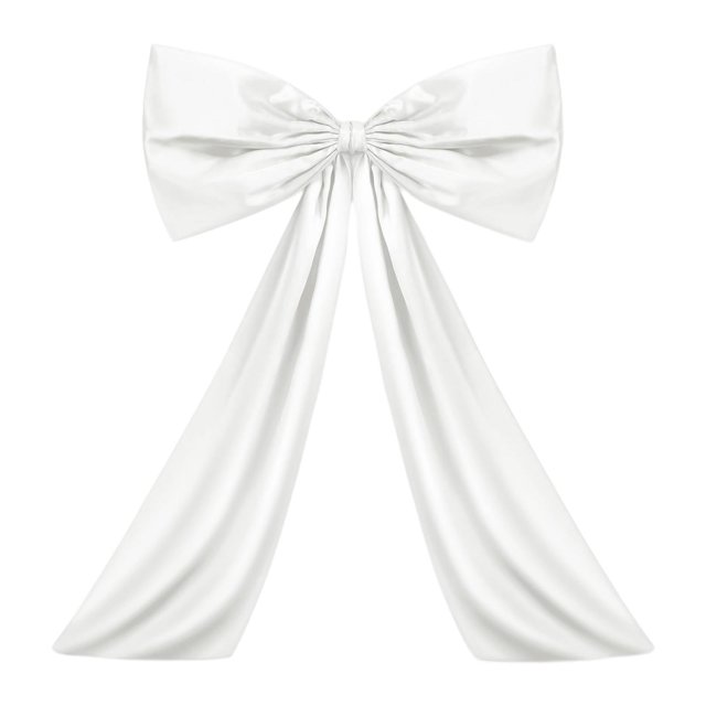 Lazo Grande Decorativo para Pared Adorno Colgante en Forma de Cinta Gigante Lazo de Poliéster para Fiestas Cinta Decorativa de Tela Resistente y Elegante Adecuado para Celebraciones blanco