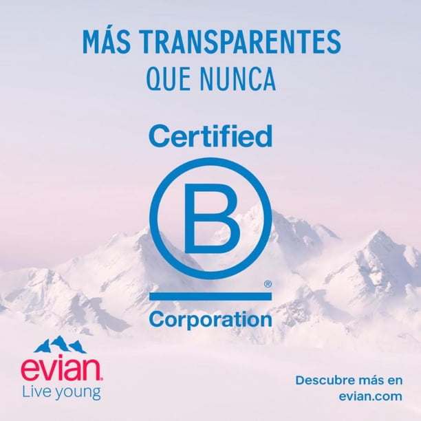 Imagen 3 de Agua mineral  natural Evian 6 botellas con 500 ml c/u