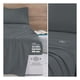 thumbnail image 4 of Set de Edredón Ligero Doble Vista con Sábanas y Fundas Real Textil (Negro/Gris, Individual), 4 of 6