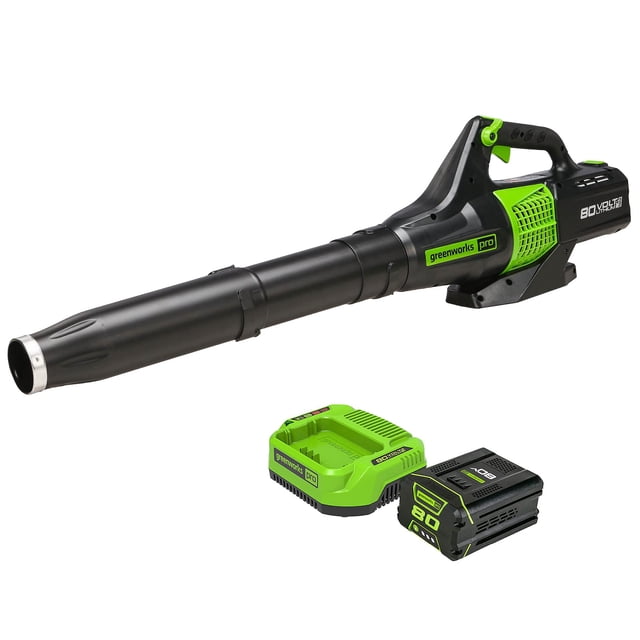 Soplador de hojas axial inalámbrico Greenworks 80 V 150 MPH 500 CFM