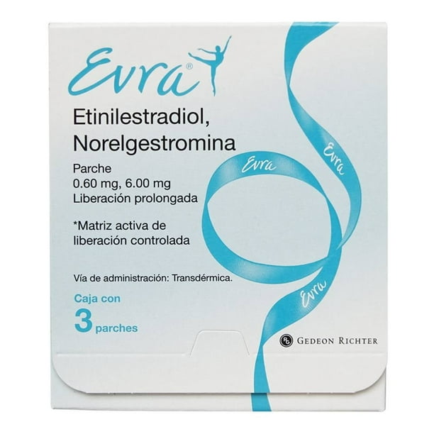 Evra 3 parches 0.60, 6.00 mg