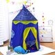 thumbnail image 2 of Carpa Tienda Infantil Castillo con Banderín Plegable azul Unitalla, 2 of 4