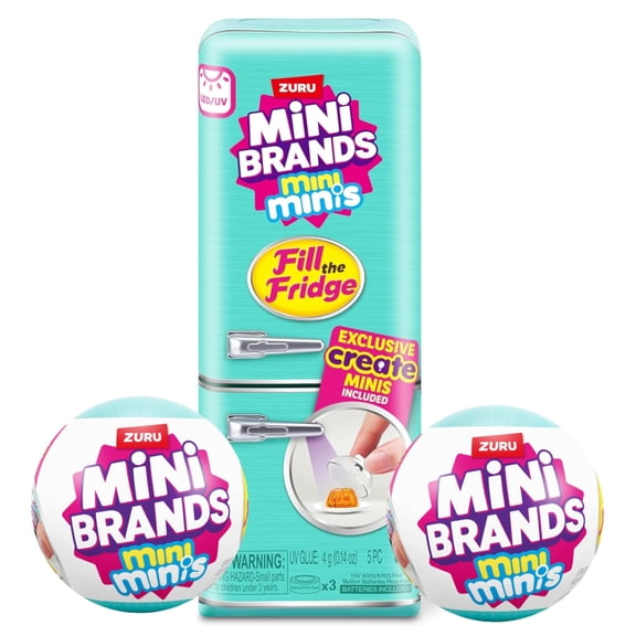 Set de juego ZURU Mini Brands Fridge con 2 bolas