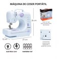 thumbnail image 4 of Maquina De Coser Portatil Electrica Mas Kit Costura Y Pedal Color Blanco SelectShop, 4 of 4