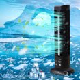 thumbnail image 4 of Mini ventilador vertical de torre USB sin aspas | 2 velocidades de flujo de aire natural | Motor silencioso de alta gama | Diseño compacto y portátil para usar en casa, oficina y viajes, 4 of 5