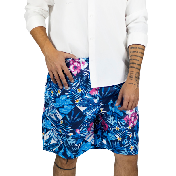 Short Hombre Traje de Baño o Casual Cintura Ajustable y Bolsas