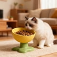 thumbnail image 4 of Cats Food Bowl Large Capacity Pet Food Bowl Cute Drinking Bowl For Cats To Protects The Neck, 4 of 6