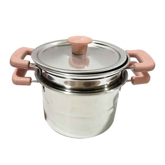 Sartén Sartén Cocina Utensilios de cocina Multipropósito Acero inoxidable Leche Olla Antiadherente Wok Huevo Sartén para fiesta, restaurante, co Olla de sopa rosa