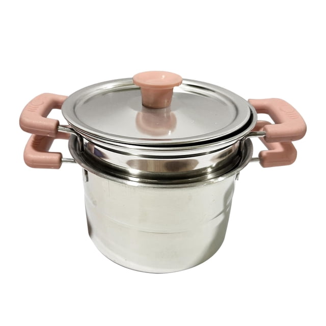 Sartén Sartén Cocina Utensilios de cocina Multipropósito Acero inoxidable Leche Olla Antiadherente Wok Huevo Sartén para fiesta, restaurante, co Olla de sopa rosa