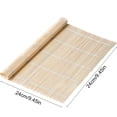 thumbnail image 2 of Sushi Rolling Mat Bamboo Makisu Roller for Nori Rice and Seaweed Sheets,Japanese Kitchen Tools for Sushi Making,Reusable Flexible Sushi Maker Kit with Plastic Form,Easy to Clean Cooking Accessories, 2 of 6