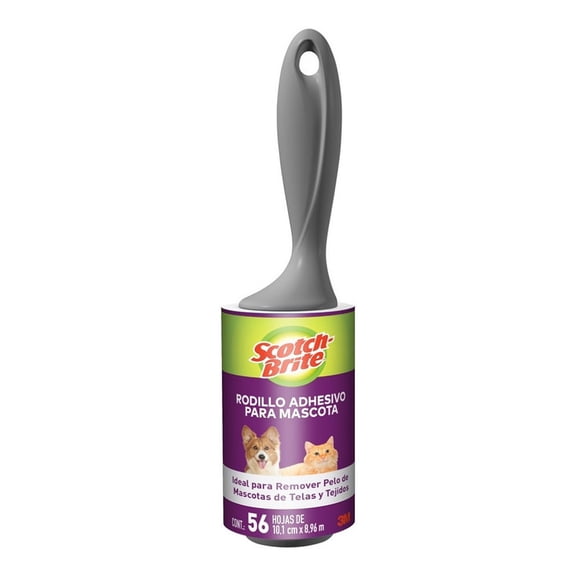 Rodillo Quita Pelusa y Pelo de tu Mascota con 56 hojas adhesivas desechables.
