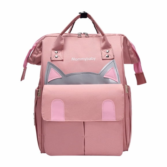 Mochila Pañalera Multifuncional de Gran Capacidad con Bolsillos Aislados para Biberones, Bolsillo Trasero Antirrobo, Nylon Duradero, Diseño de Doble Hombro para Viajes y Uso al Aire Libre, 40x25x16cm