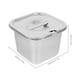 thumbnail image 5 of Contenedor de helado de acero inoxidable, contenedor de almacenamiento de alimentos para congelador, contenedor de almacenamiento de helado casero con tapa, 5 of 7