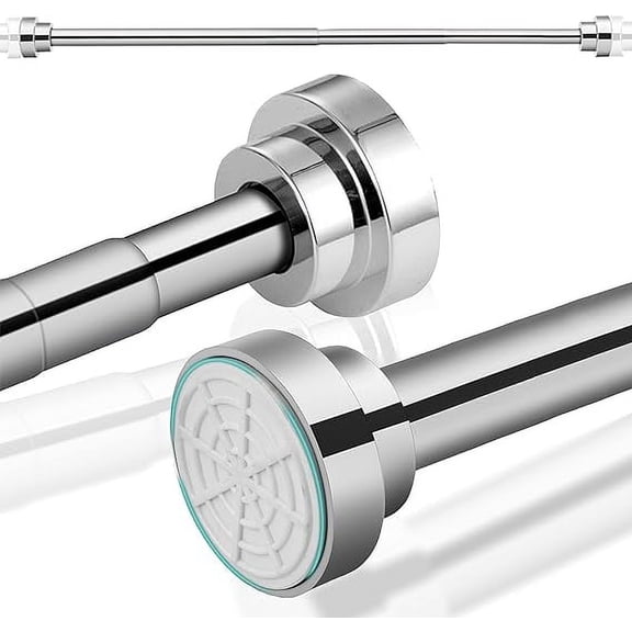 Tubo para Cortina Bluelander Ajustable y Retráctil, Acero Inoxidable, para Balcones, Armarios y Baños