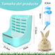 thumbnail image 3 of Kit Comedero  Belug Bebedero Para Conejo Cuyos Chinchillas Azul Blanco, 3 of 5