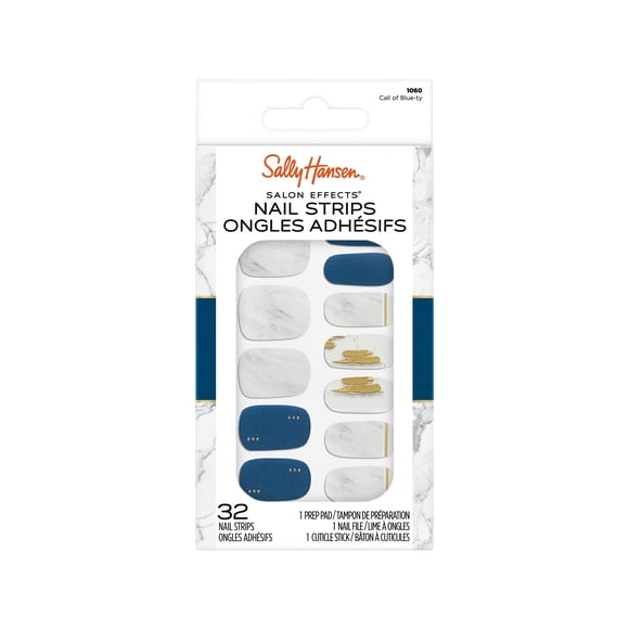 Tiras de uñas Sally Hansen Salon Effects Call Of Blue-ty