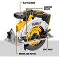 thumbnail image 2 of Juego de sierra circular DeWalt sin escobillas 6-1/2¨ 165MM; DCS565B, 2 of 3
