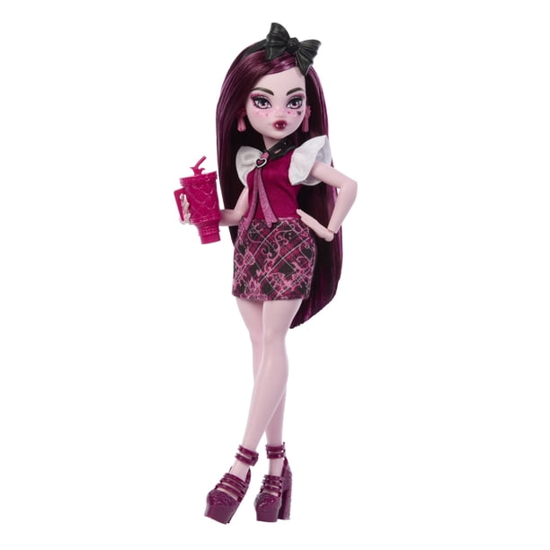 Muñeca de Juguete Mattel Monster High Draculaura Look Uniforme Monstruoso