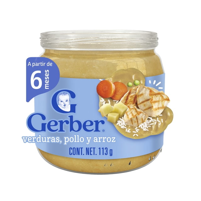 Alimento para lactantes Gerber comidita casera pollo verduras y arroz 113 g