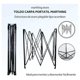 thumbnail image 2 of Toldo Carpa Lona Plegable Reforzado Impermeable Portátil 2x2M, 2 of 3