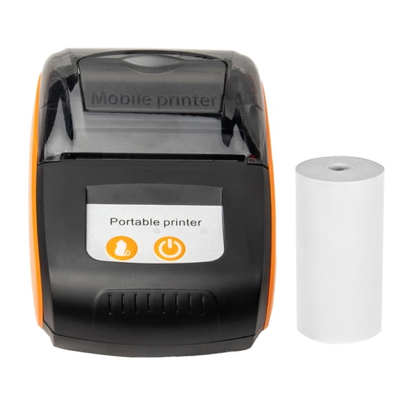 Impresora Recibo Portátil Imora de 58 mm Mini Entresión Térmica Wireless BT USB Mobile Mobile Con Rollo de Papel Térmico de 2 Pulgadas Compatible Con / iOS / System