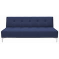thumbnail image 3 of Sofa Cama Reclinable EL BAZAR STORE Vegas Lino Azul Marino Moderno Abotonado, 3 of 6