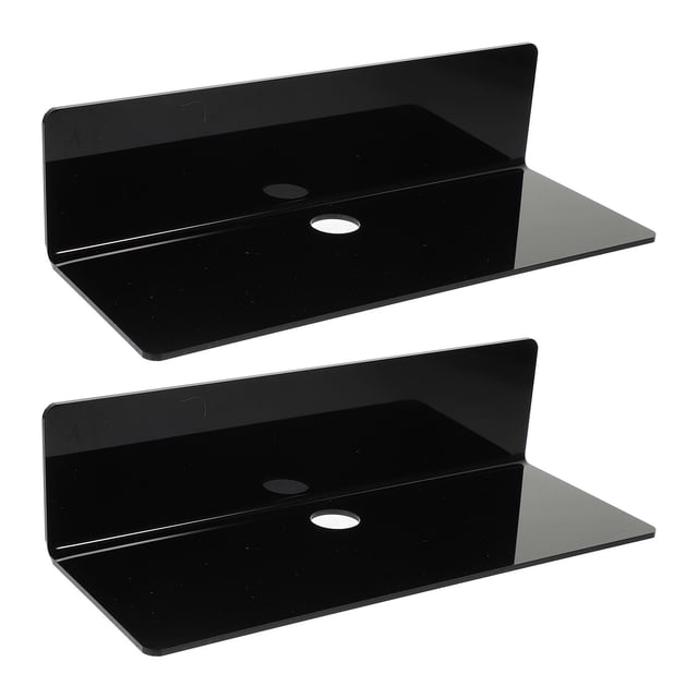 Luxshiny 2Ud Repisa Acrílica Para Con Instalación Estable Y Carga Fuerte Sin Daños En Pared