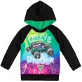 thumbnail image 1 of Sudadera con capucha Monster Jam Trucks Grave Digger Big Boys, negro/verde, 1 of 8