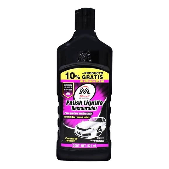 Líquido Restaurador Polish Marvil Automotriz de 512 ml