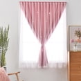 thumbnail image 1 of Embroidered Sheer Curtains - Light Filtering Opaque Phantom Mesh White Window Screen For Living Room Bedroom, 1 of 6