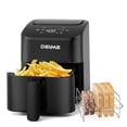 thumbnail image 1 of Freidora digital Air Fryer DEIME de 3 litros que ahorra espacio con rejilla para tostadas, 1 of 7