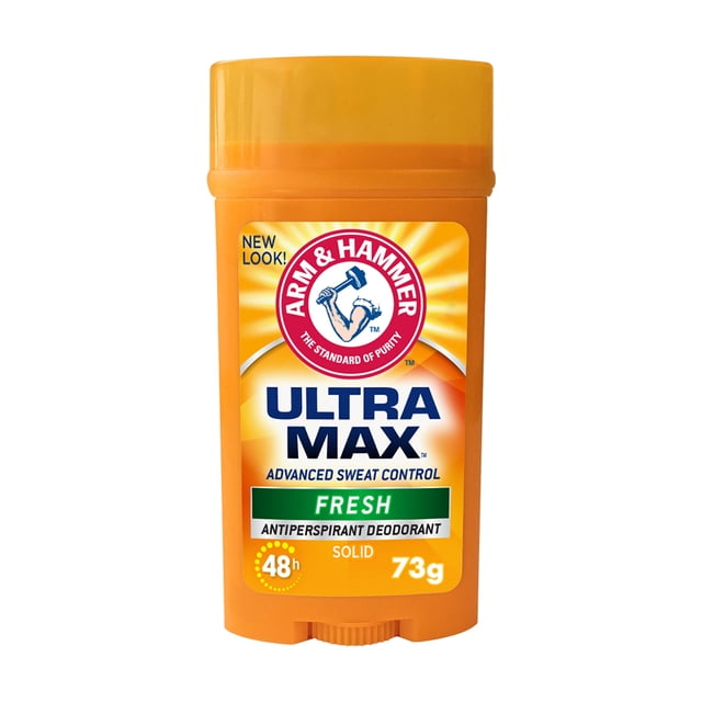 Arm & Hammer Ultramax Desodorante en Barra, Fresh 73 g. Reduce la Transpiración y el Mal Olor. Antitranspirante Invisible con 48 Hrs de Protección