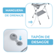 thumbnail image 4 of Bañera Dodo Baby Brisa Con Base Plegable Y Termómetro Digital Gris, 4 of 9