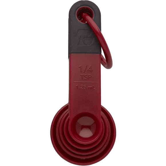 Set de 5 Cucharas Medidoras Malubero Malu1539 Rojas