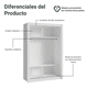 thumbnail image 4 of Ropero Closet Madesa Denver 2 Puertas Corredizas Blanco, 4 of 18
