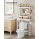 thumbnail image 1 of SONGMICS Mueble para Inodoro, Estante sobre Inodoro, Estantería de 3 Niveles, Estante Ajustable, Blanco Nube y Beige Natural, 1 of 5