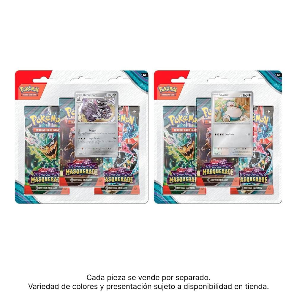 Tarjetas Coleccionables Pokémon Trading Card Game 3 paquetes Twilight Masquerade Varios Modelos 1 Pieza