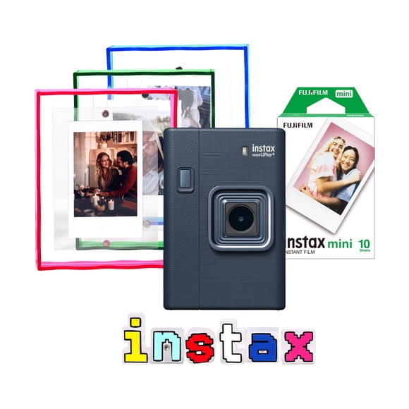 Paquete instax mini LiPlay Azul con Película y Marco