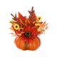 thumbnail image 3 of Calabaza artificial con flores Decoración de Acción de Gracias Decoración de fiesta Centros de mesa Otoño Calabazas de espuma artificial para boda Estilo B, 3 of 8