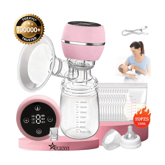 Extractor de leche portátil recargable USB, 3 modos, 9 marchas, 27 niveles de succión