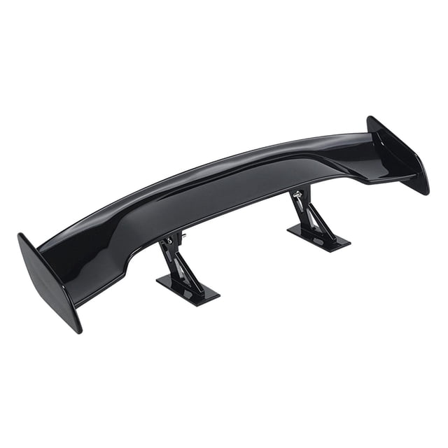 Mini alerón trasero universal para coche, decoración para estabilidad del vehículo Negro