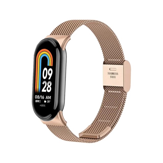 Correa Acero Para Xiaomi Mi Band 8/9/10 + Hebilla + Mica