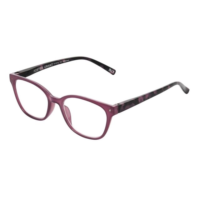 Lentes de lectura EZ Readers mujer modelo forma cuadrada color morado,dioptria 3.0