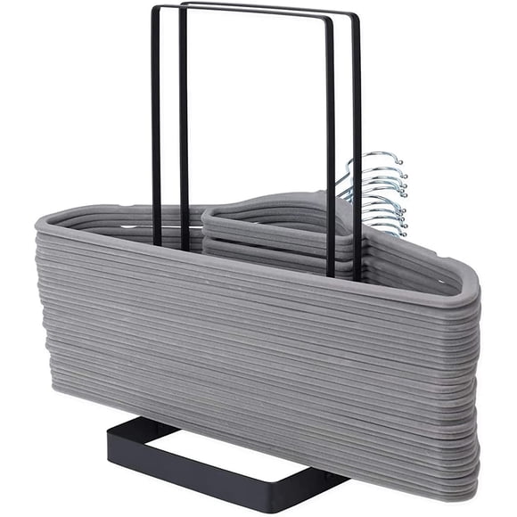 Hvxrjkn Organizador de Almacenamiento para Ganchos Soporte para Ganchos de Ropa de Acero Inoxidable para Adultos y Niños Soporte para Organizador con Estante Apilable para Ganchos Desmontable para Armario de Lavandería