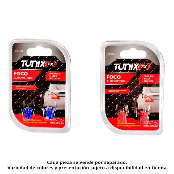 Focos TuniX TX Automotriz 2 Piezas Varios Colores