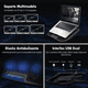 thumbnail image 4 of Base Enfriadora Para Laptop Con 6 Ventiladores De Computador Xtellar negro, 4 of 4