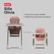 thumbnail image 3 of Silla Alta Periquera Motek Olivia Plegable Deluxe Color Rosa, 3 of 6