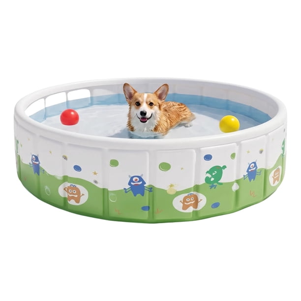 Alberca Plegable Redonda Infantil Rígida Portátil Chica (90 cm de diámetro x 45 cm de alto) ¡No Necesita Inflar!