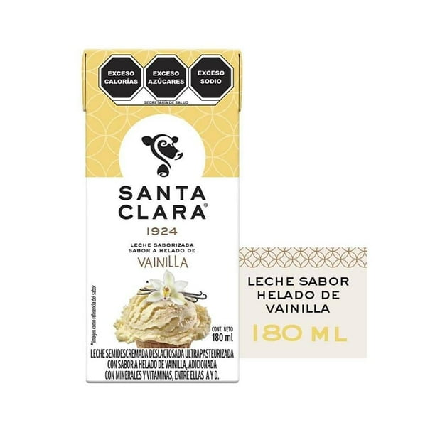 Leche Santa Clara sabor helado de vainilla 180 ml